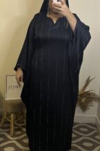 Abaya Zeytoun bleu marine