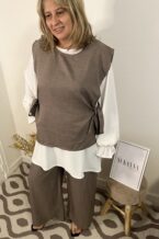Ensemble Nina taupe