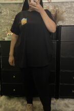 Tee shirt Marrakech noir curvy +