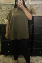 Tee shirt Marrakech kaki curvy +